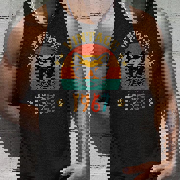 ビンテージファニーキャットシャツ 誕生日プレゼント 1967 メンズ レディース 59歳 タンクトップ 彼への贈り物