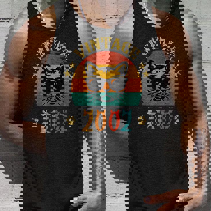 ビンテージファニーキャットシャツ 誕生日プレゼント 2002 メンズ レディース 23歳 タンクトップ 彼への贈り物