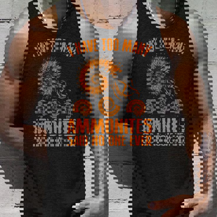 ファニー アンモナイト 化石ギフト メンズ レディース クールな貝殻 ラブ タンクトップ 彼への贈り物