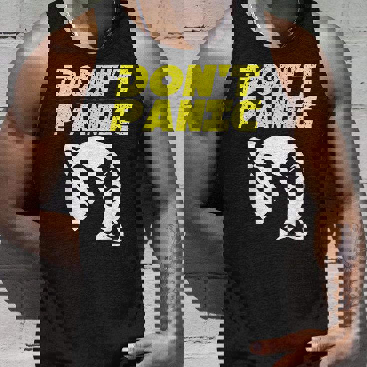 ファンアート ヒッチカーの銀河ガイド ドントパニック タンクトップ 彼への贈り物