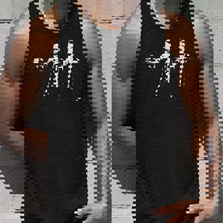 フィロソフィクション ニーチェ＆マルクス 哲学者映画パロディ タンクトップ 彼への贈り物