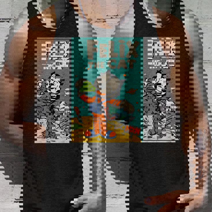 フェリックス・ザ・キャット・ムーン・ドリーマー レトロ1920年代天体アニメーション タンクトップ 彼への贈り物