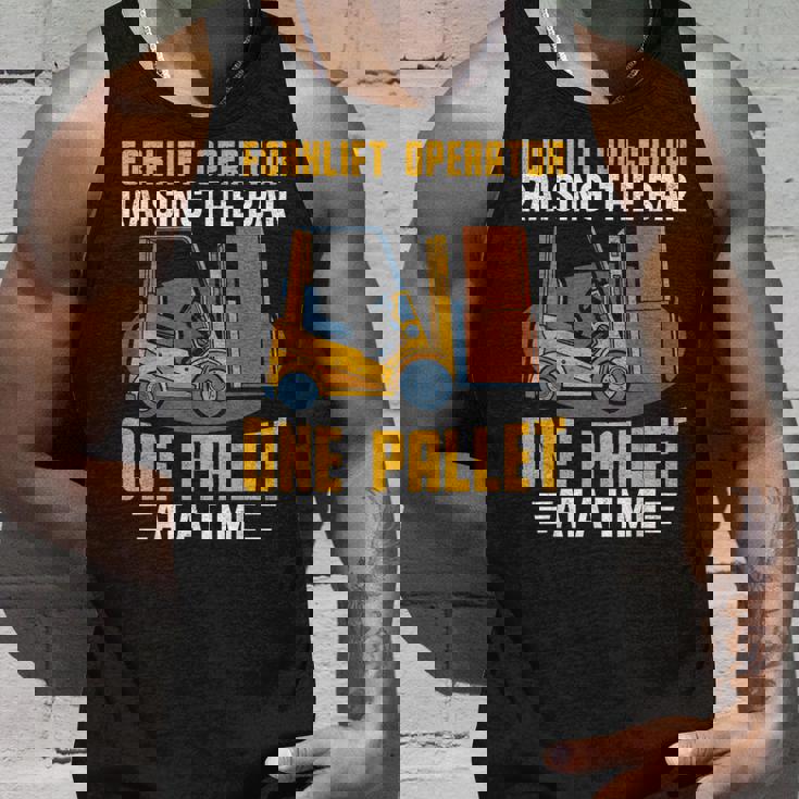 フォークリフト オペレーター レイジングバー パレット フォークリフトドライバー タンクトップ 彼への贈り物