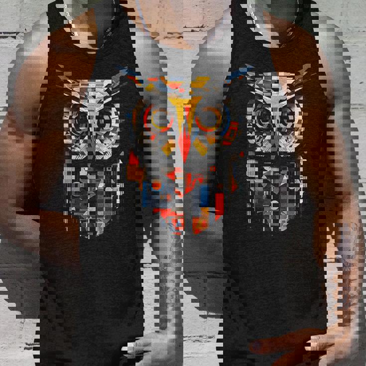 フクロウの恋人のアートワーク タンクトップ 彼への贈り物