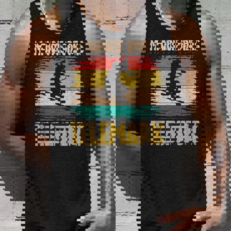 フリーヒールスキー 好きなスポーツはテレマークスキー スキーヤー タンクトップ 彼への贈り物