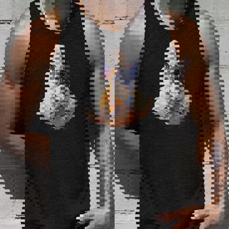 フレンチブルドッグ 犬 アイスクリームを食べる犬 面白い かわいい タンクトップ 彼への贈り物