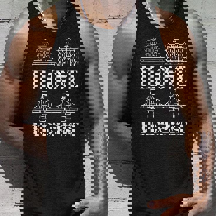 ブダペスト ハンガリー 街並み地図 旅行 タンクトップ 彼への贈り物