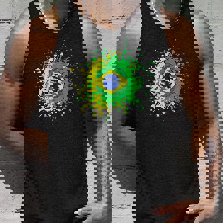 ブラジルの旗が付いたブラジルのバレーボール タンクトップ 彼への贈り物