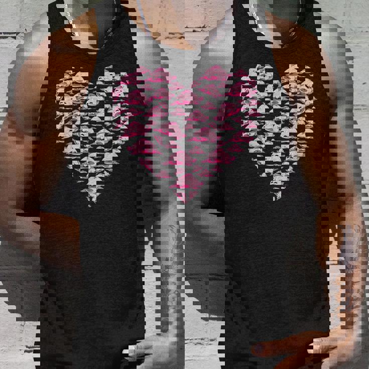 ブロブフィッシュ ラブ 深海 魚 海 動物 ハート ブロブフィッシュ タンクトップ 彼への贈り物