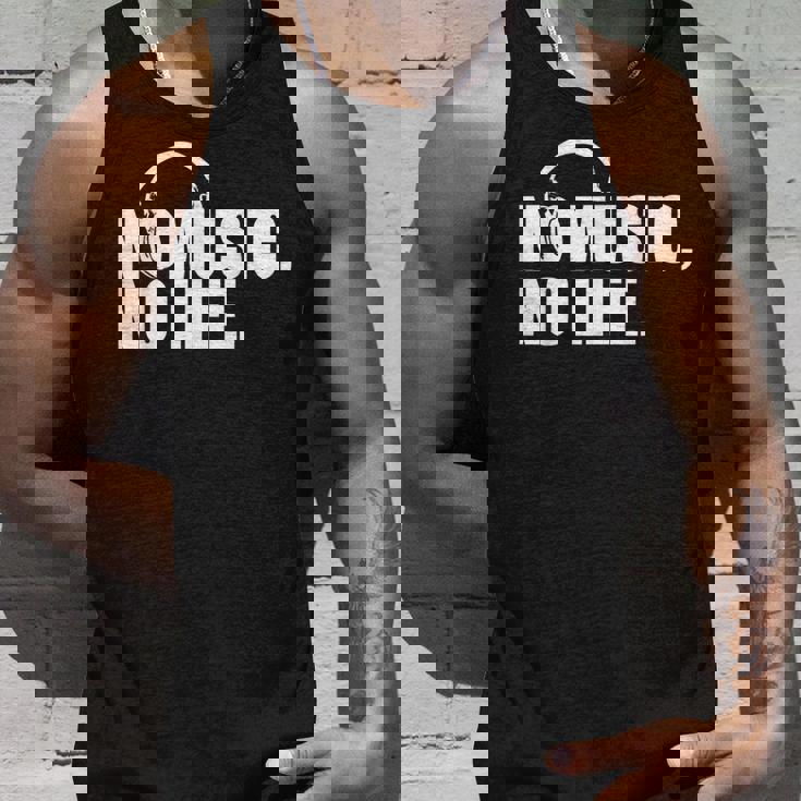 ヘッドホン No Music No Life Music Lover タンクトップ 彼への贈り物