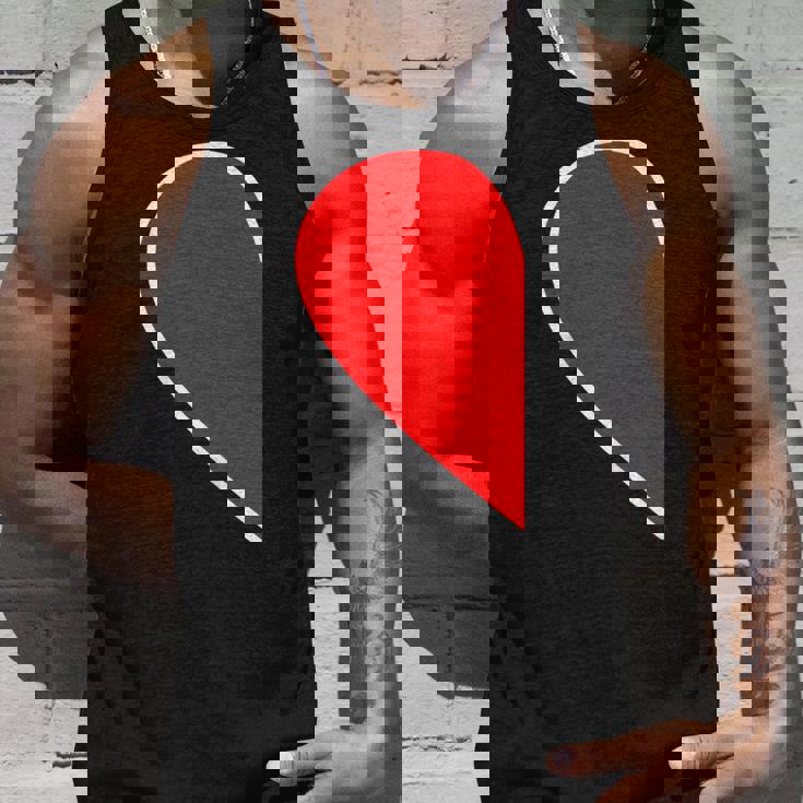 ペア ハート 親子 恋人（Left 左）（ビューティフルライフ）半分 コーデ リンク ルック かわいい タンクトップ 彼への贈り物