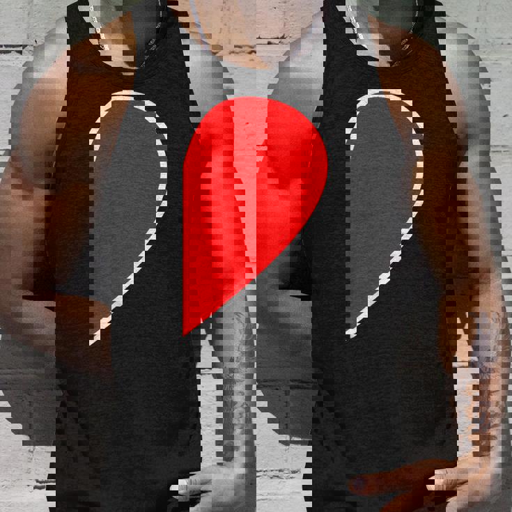 ペア ハート 親子 恋人（Right 右）（ビューティフルライフ）半分 コーデ リンク ルック かわいい タンクトップ 彼への贈り物