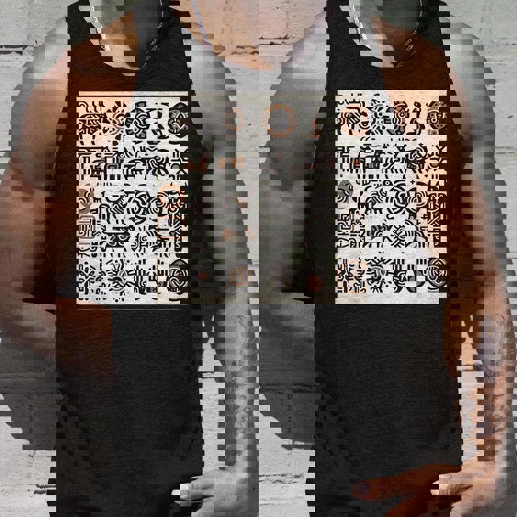 ペトログリフロックの彫刻ネイティブアメリカン タンクトップ 彼への贈り物