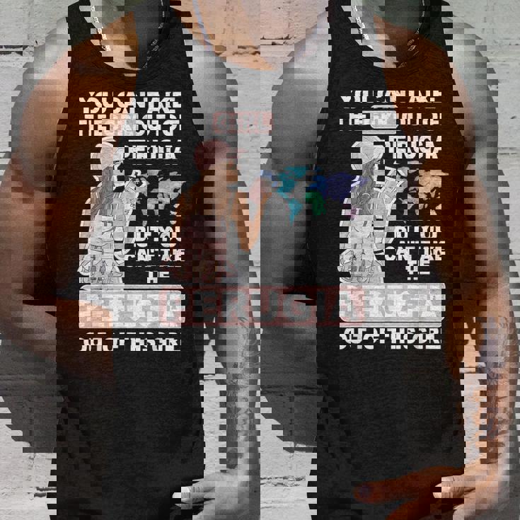 ペルージャシティのクールな少女 誇り高きペルージャガール タンクトップ 彼への贈り物