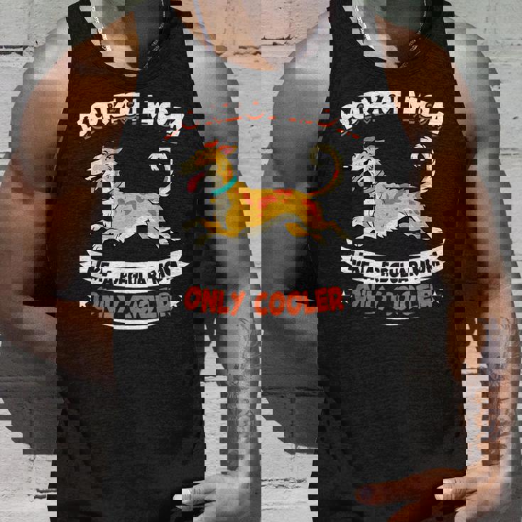 ボルゾイママ、まるで普通のママ専用クーラー-ボルゾイ犬 タンクトップ 彼への贈り物