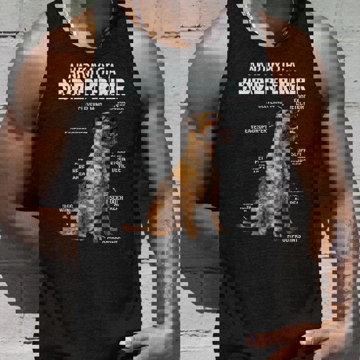 ボーダーテリアの解剖学 長袖tシャツ タンクトップ 彼への贈り物