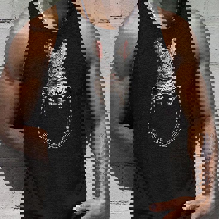 ポケットチンチラ、ポケットに面白いチンチラ タンクトップ 彼への贈り物