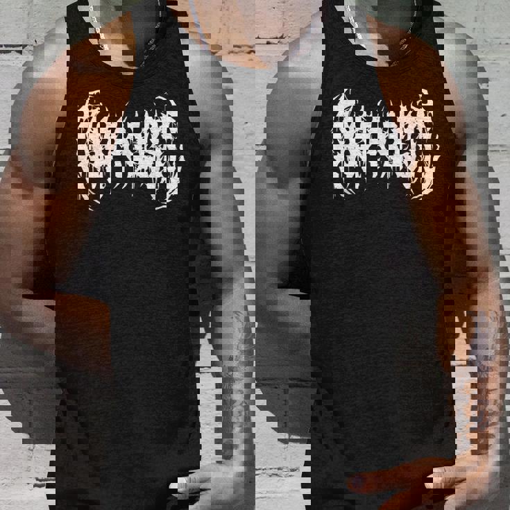 ポップミュージック。デスメタル、ゴシックブラックメタルバンド ファニーアイロニック タンクトップ 彼への贈り物