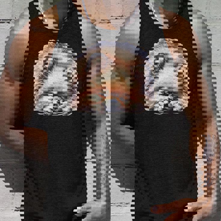 ポメラニアン × ポメラニアン 犬 寝ている タンクトップ 彼への贈り物