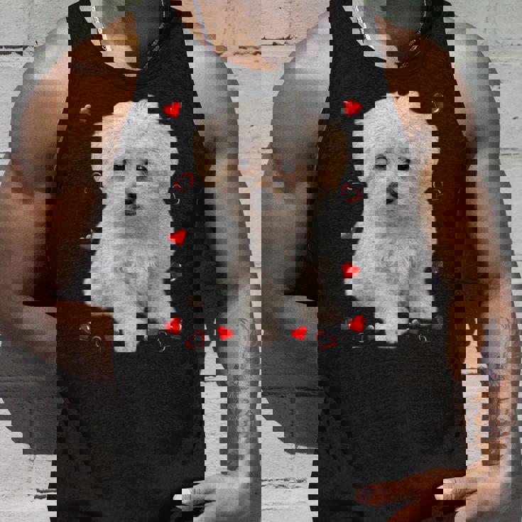 マルチーズ 犬 オーナー ラバー デザイン 子犬 ハート デザイン タンクトップ 彼への贈り物