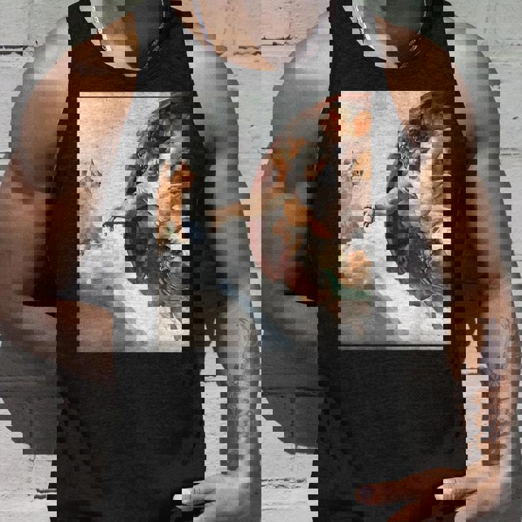 ミケランジェロの愉快な創作猫ミーム。 タンクトップ 彼への贈り物