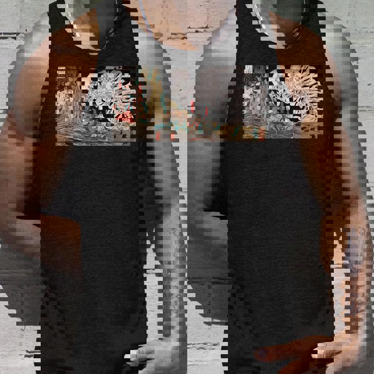 ミツクニ スケルトンスペクターに逆らう 歌川国芳作 タンクトップ 彼への贈り物