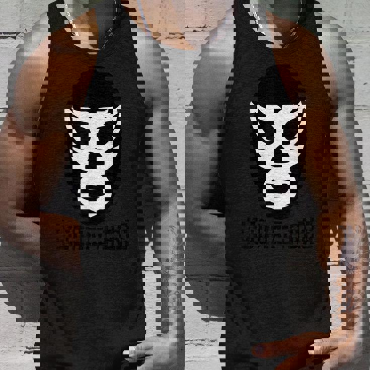 メキシカンルチャドール ルチャリブレ ブラック&ホワイト レスリングマスク タンクトップ 彼への贈り物