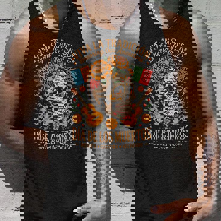 メキシコの遺産 ディア・デ・ロス・ムエルトス・カラベラ タンクトップ 彼への贈り物