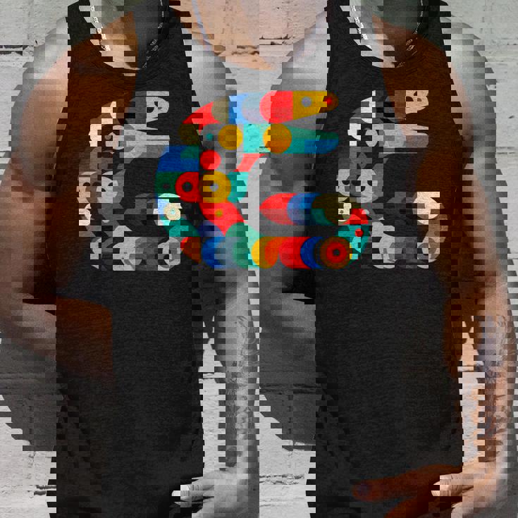 モダン 幾何学的 ミニマリズム イラスト ウツボ アート 長袖tシャツ タンクトップ 彼への贈り物