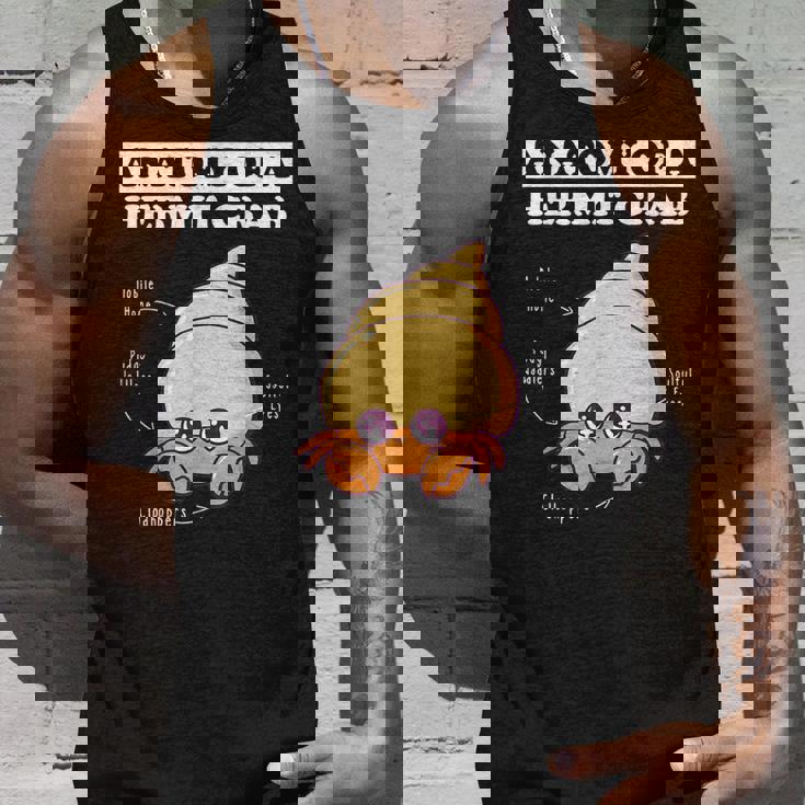 ヤドカリの解剖学 面白い カワイイ ヤドカリ チビ タンクトップ 彼への贈り物