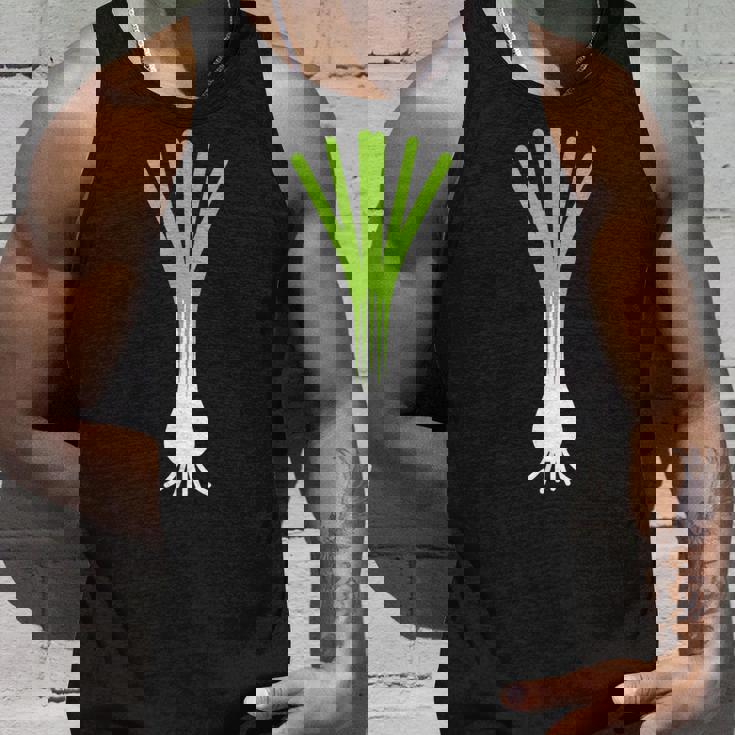 ユーモアリークミニマリスト野菜シンプルなネギ タンクトップ 彼への贈り物