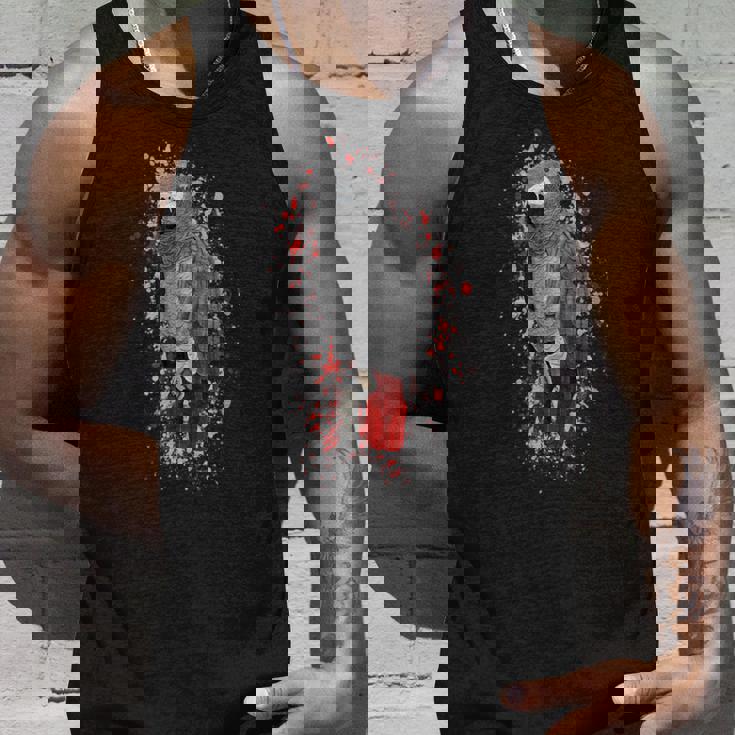 ヨウム 鳥 動物 図 バードウォッチング 贈り物 鳥類学者 生物学者 自然科学 タンクトップ 彼への贈り物