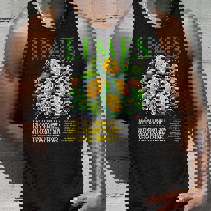 ライム 面白い 高い ビタミンc 抗酸化剤 その他の栄養素 タンクトップ 彼への贈り物