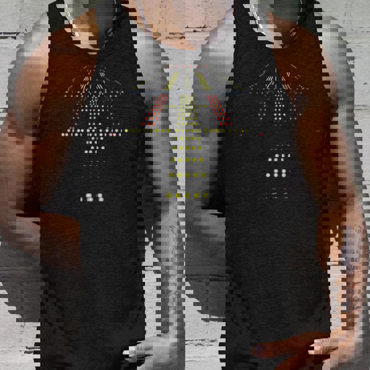 ランウェイ ナイトビュー 航空 空港 ライト タンクトップ 彼への贈り物