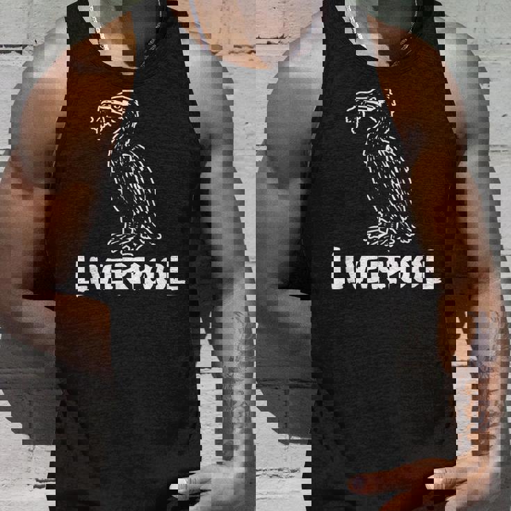 リバプール イングランド リバード Zine インク ホワイトプリント タンクトップ 彼への贈り物