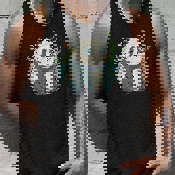 リラックス竹林ぽっちゃりパンダ美学 タンクトップ 彼への贈り物