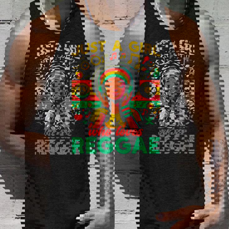 レゲエが大好きな少女 ジャマイカ音楽 おもしろラスタ タンクトップ 彼への贈り物