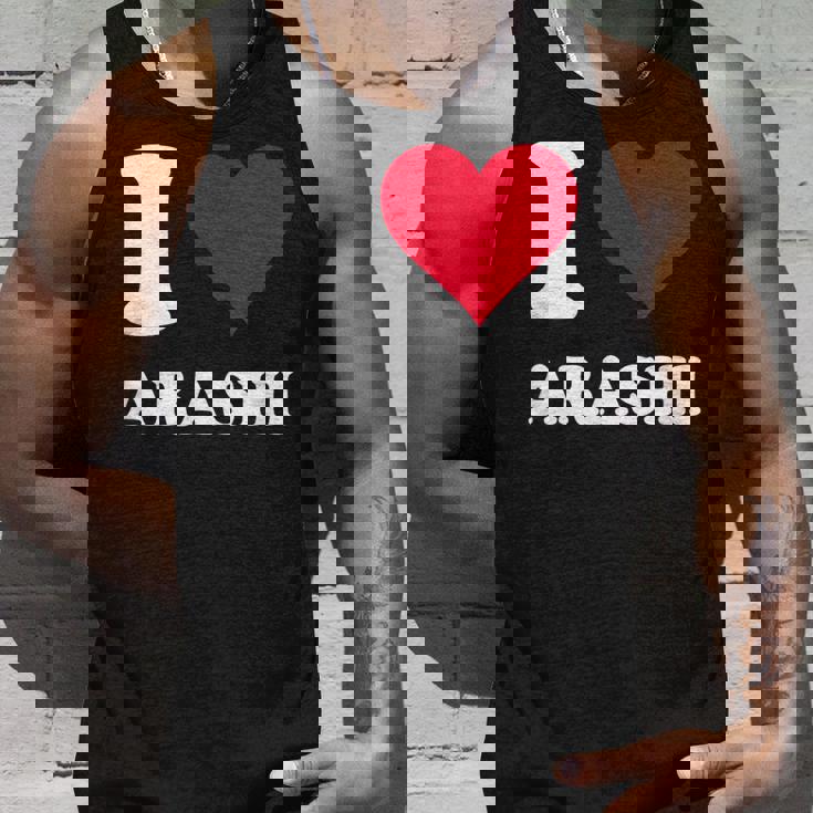 レッドハート I Love Arashi タンクトップ 彼への贈り物