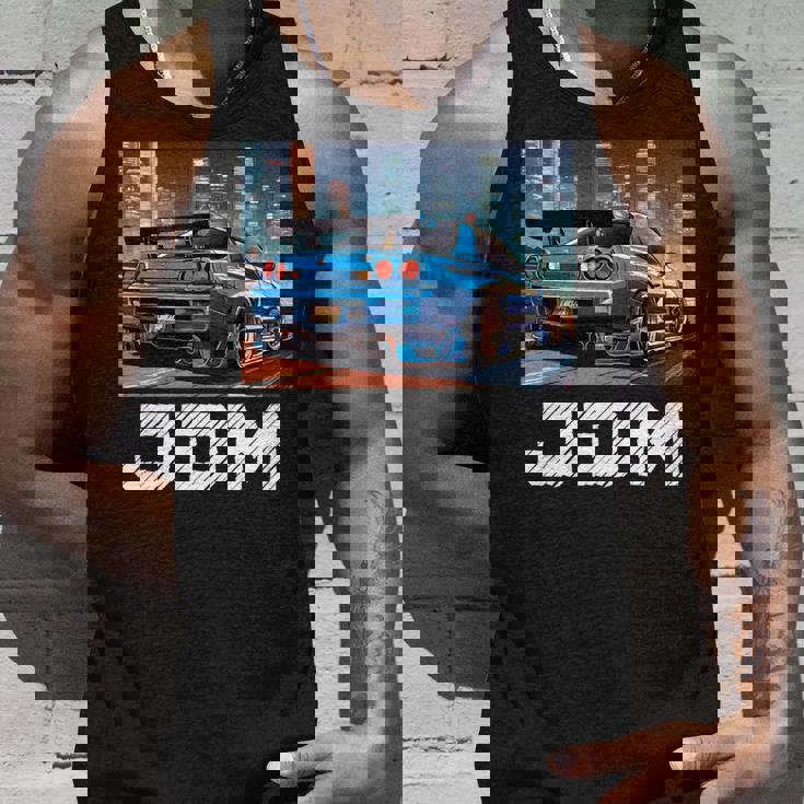 レトロ Jdm 日本ドリフトレース チューニングカー 東京スカイライン ギフト 長袖tシャツ タンクトップ 彼への贈り物