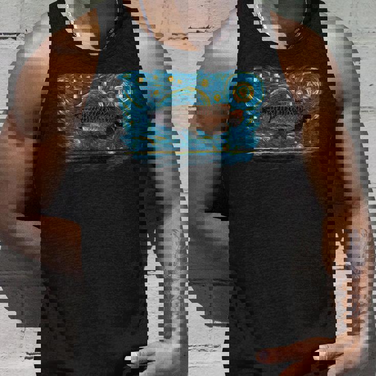 レトロなヴィンテージスタイルのアロワナ タンクトップ 彼への贈り物