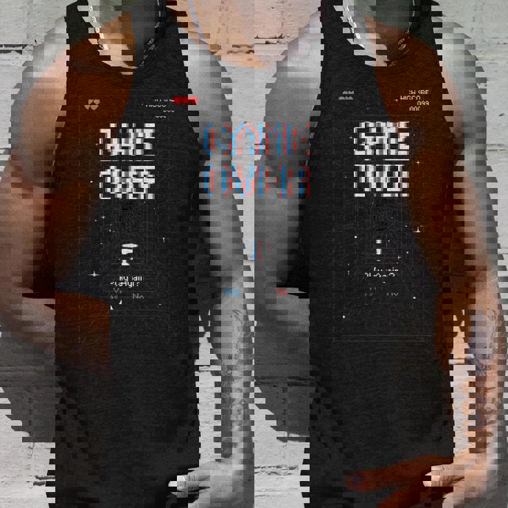 レトロアーケードゲームオーバーゲーム タンクトップ 彼への贈り物