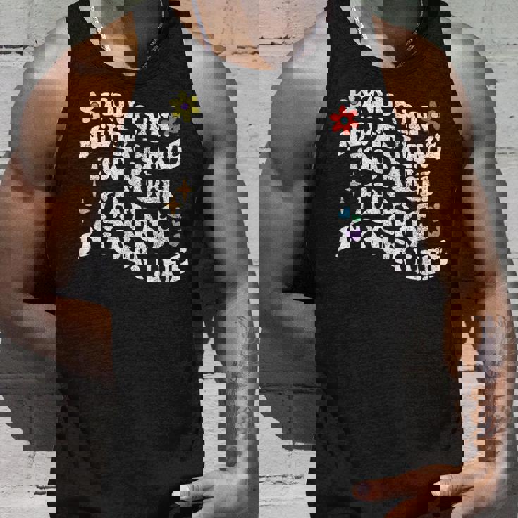 レトログルーヴィー。人生においてあまりにも多くのフェールを持つことはできません。 タンクトップ 彼への贈り物