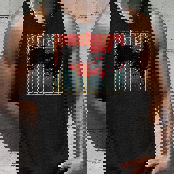 レトロモスマン-オリジナルのウェストバージニアクリプティッドアートワーク タンクトップ 彼への贈り物