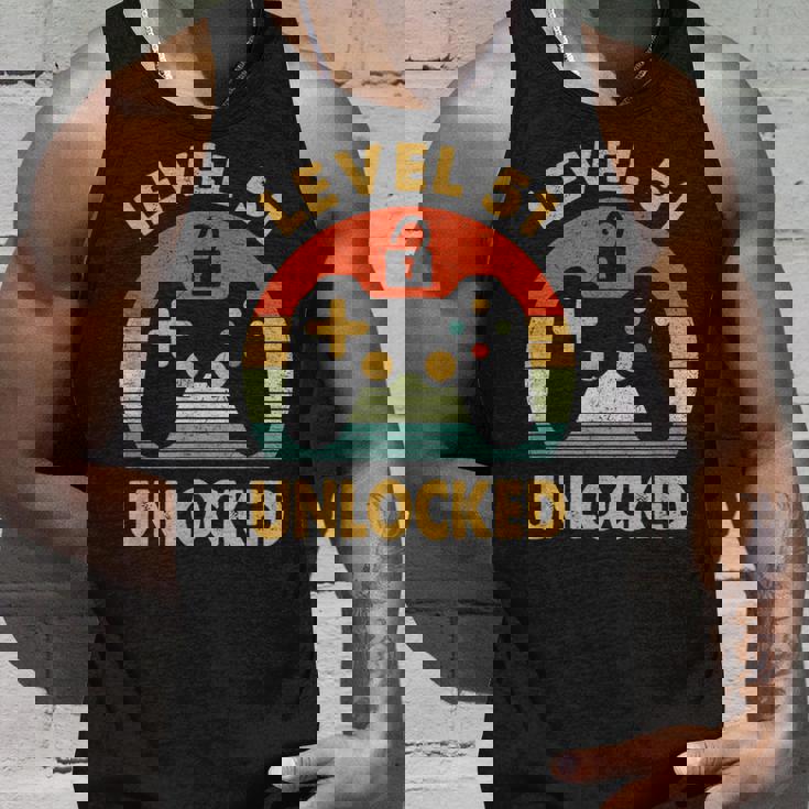 レベル51アンロック レトロヴィンテージ51歳の誕生日ゲームゲーマー タンクトップ 彼への贈り物