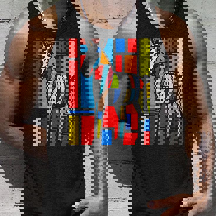 ロバ カラフル 動物 グラフィック アートワーク ロバ タンクトップ 彼への贈り物