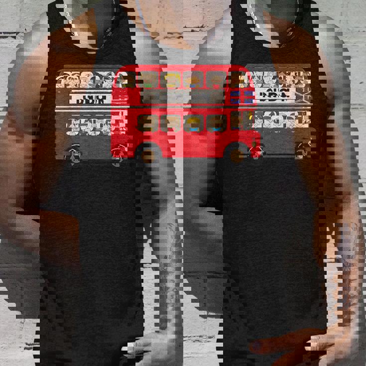 ロンドン イングランド ダブルデッカー レッドバス キッズ ツーリスト お土産 タンクトップ 彼への贈り物