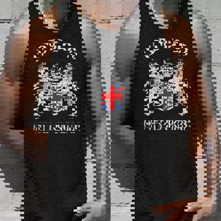 ロンドンのお土産 英国エンブレム 英国国旗 記念品 サイト タンクトップ 彼への贈り物