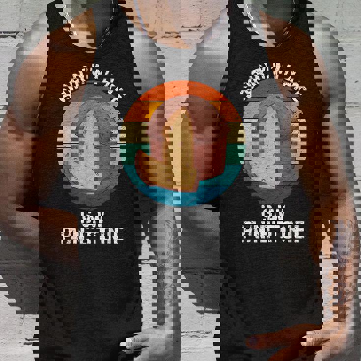 ヴィンテージ パネトーネorry I'm Late Iaw Panettone Food Lover タンクトップ 彼への贈り物