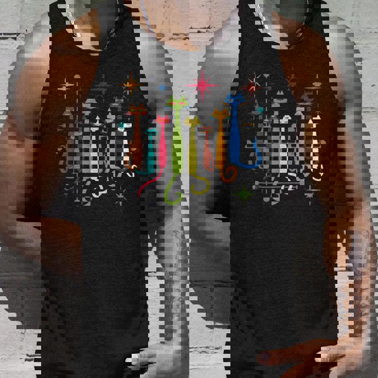 ヴィンテージ レトロ ミッドセンチュリー モダンルック 猫 50年代 60年代スタイル タンクトップ 彼への贈り物