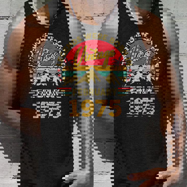 ヴィンテージ51歳の誕生日レジェンドは1975年2月に誕生しました。 タンクトップ 彼への贈り物